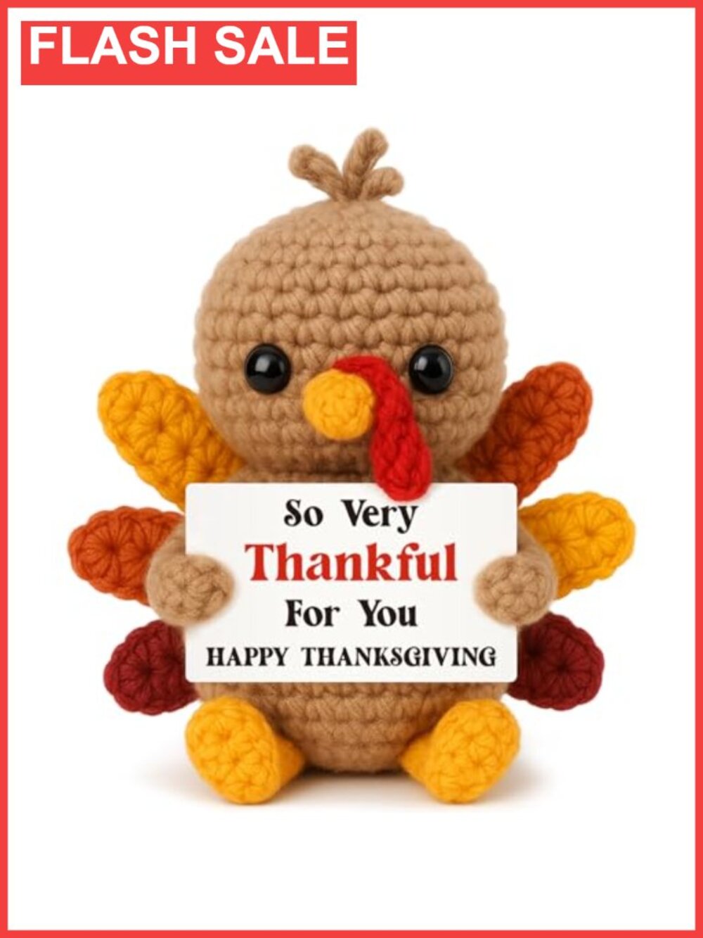 Handmade Crochet Turkey Thanksgiving Gift Fall Decor